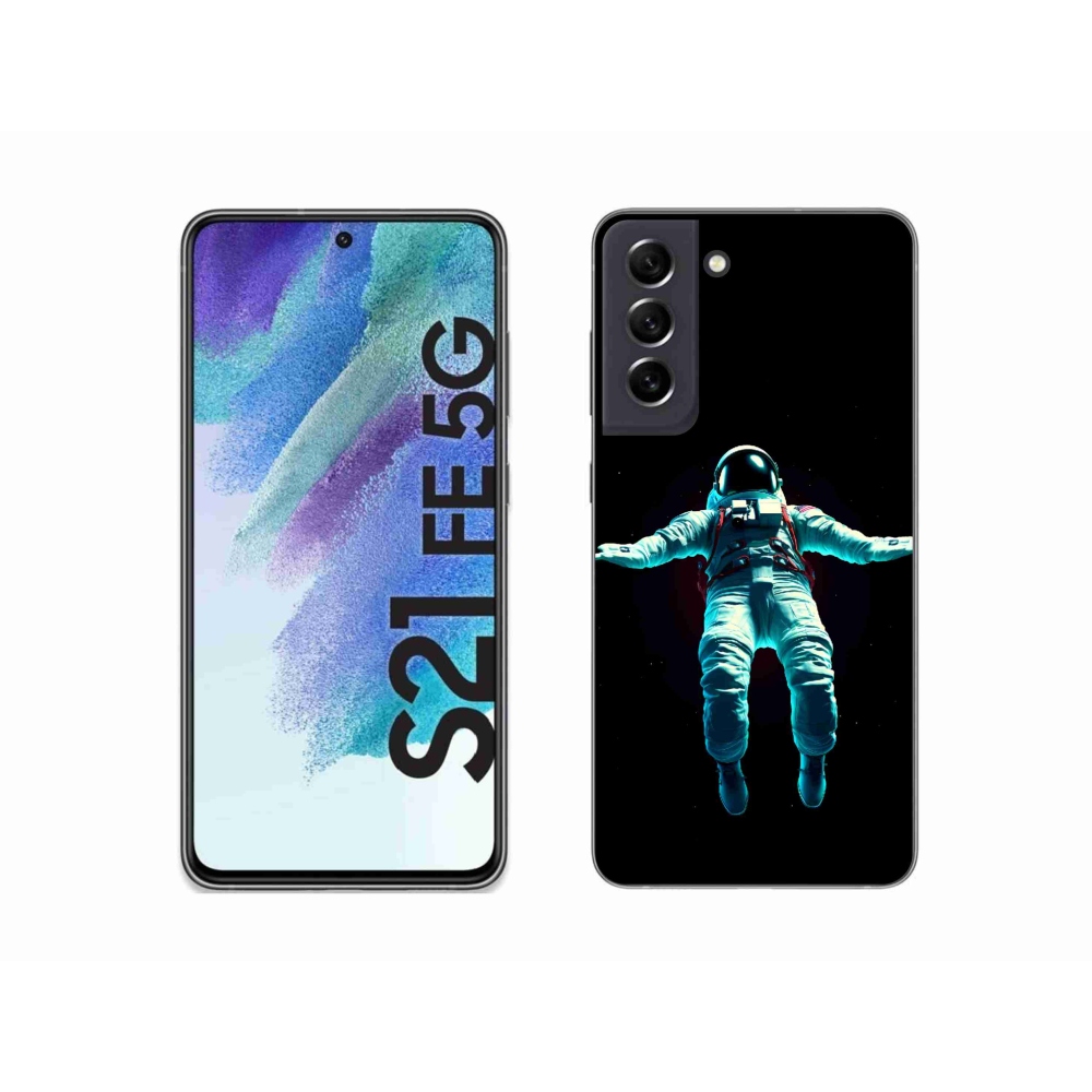 Gelový kryt mmCase na Samsung Galaxy S21 FE 5G - kosmonaut
