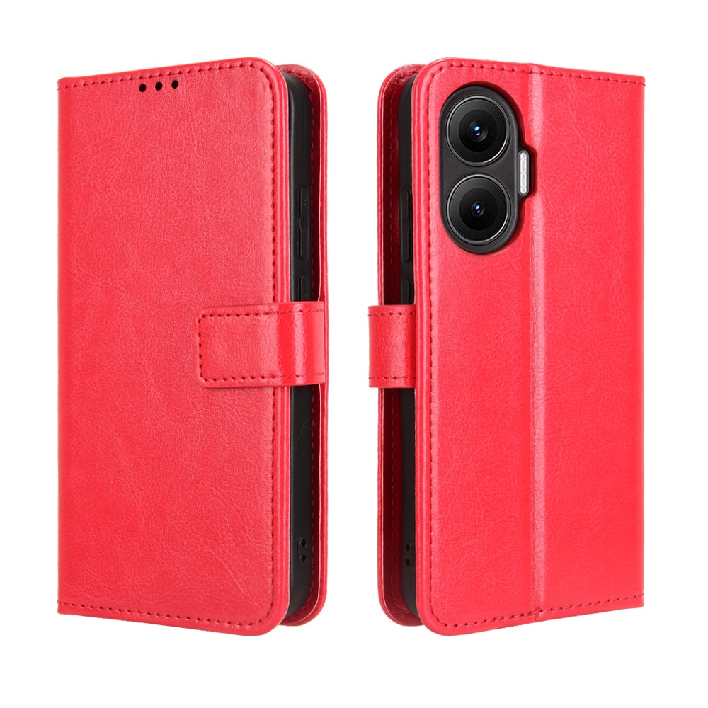 Crazy knížkové pouzdro na Xiaomi Poco F7 5G - červené