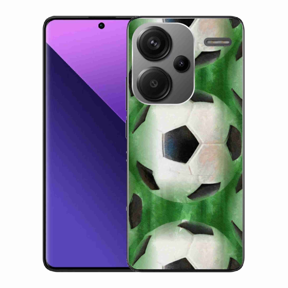 Gelový kryt mmCase na Xiaomi Redmi Note 13 Pro+ 5G - fotbalový míč