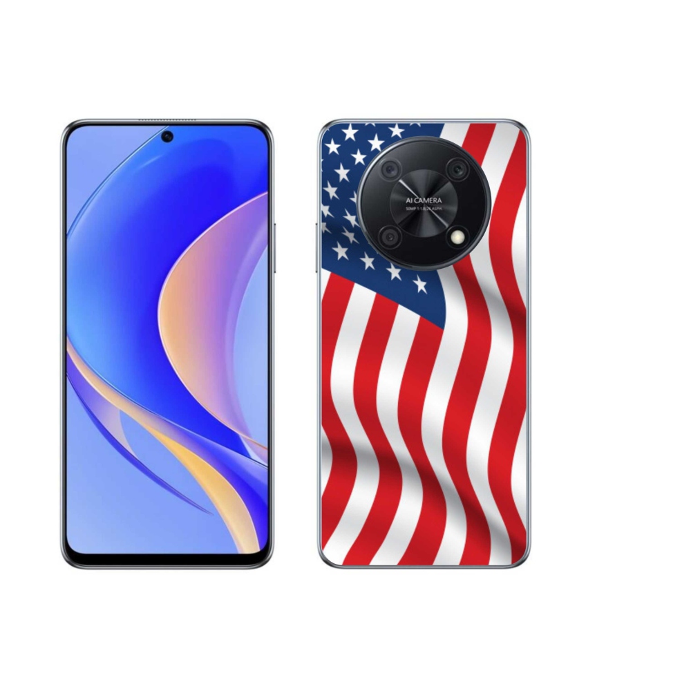 Gelový kryt mmCase na mobil Huawei Nova Y90 - USA vlajka