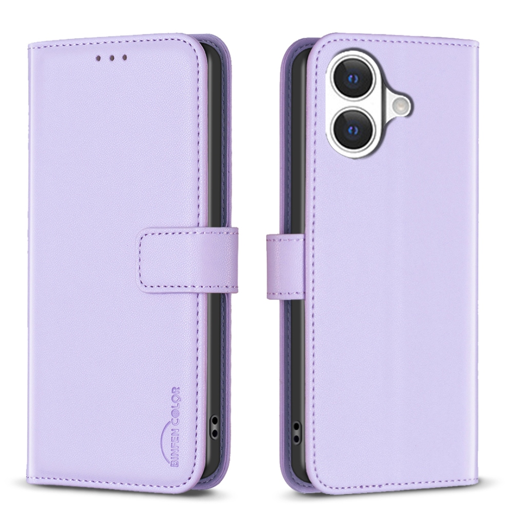 BNF knížkové pouzdro na iPhone 17 - světlefialové