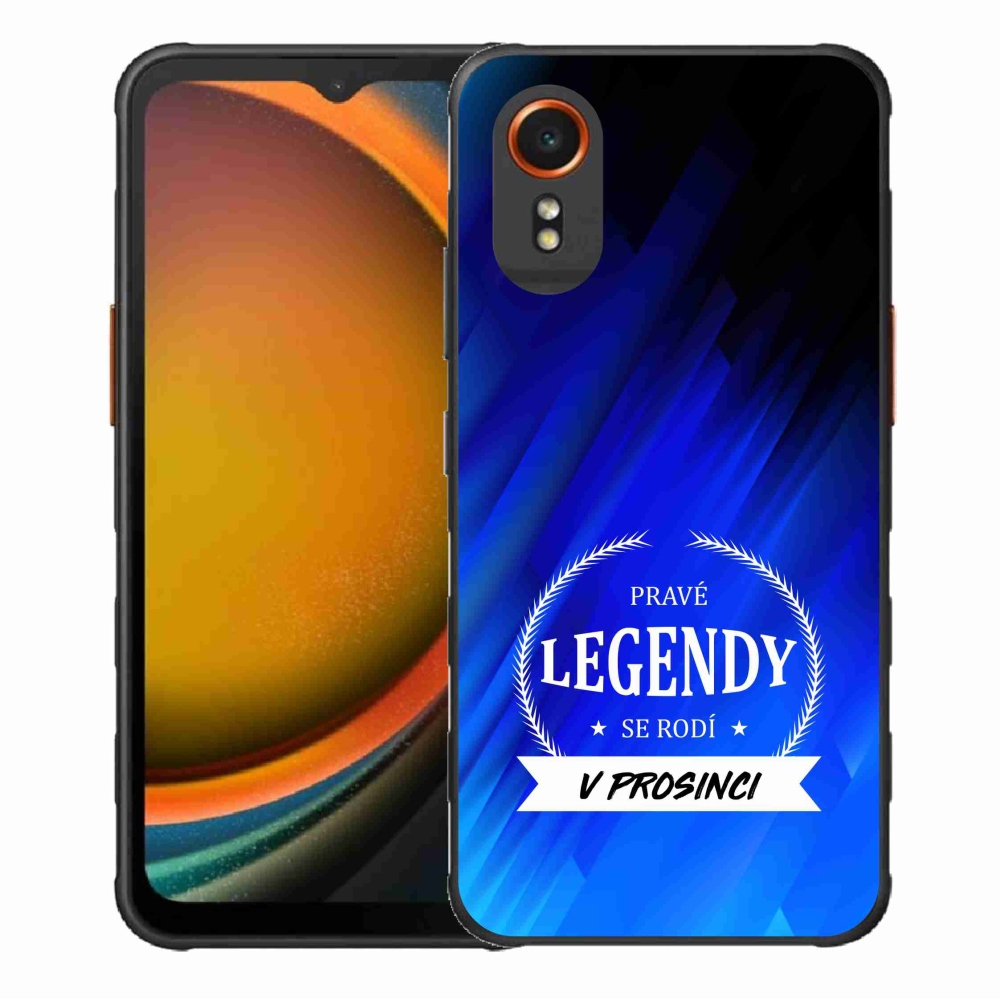 Gelový kryt mmCase na Samsung Galaxy Xcover 7 - legendy v prosinci modré pozadí