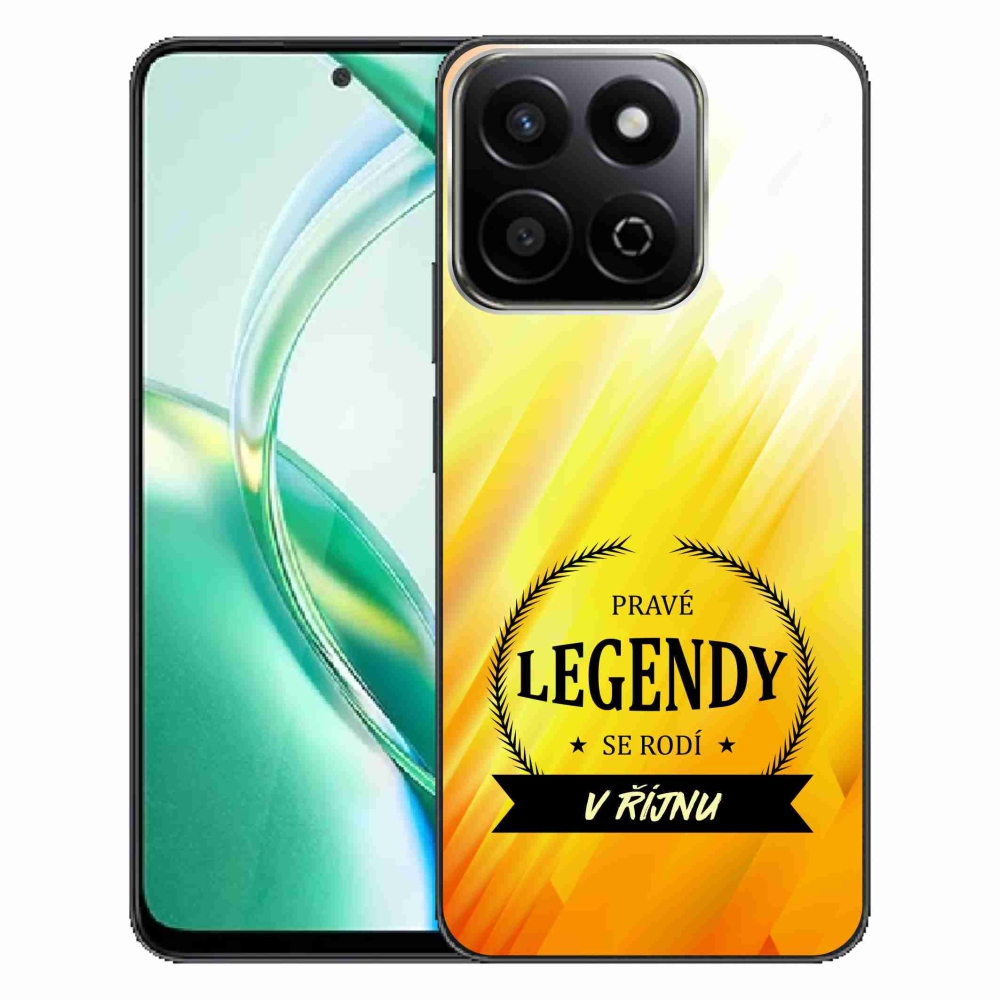 Gelový kryt mmCase na Honor 200 Smart 5G - legendy v říjnu žluté pozadí