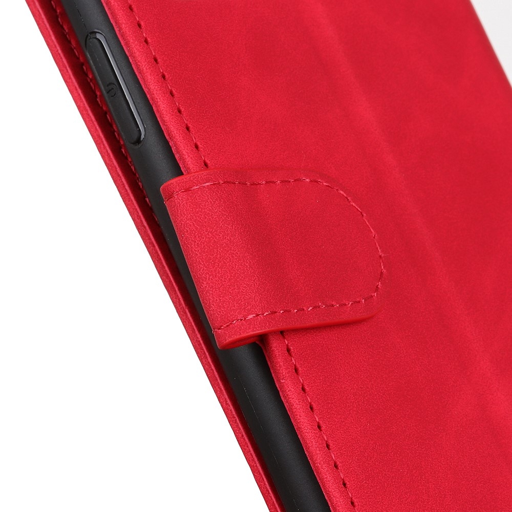 KHAZ knížkové pouzdro na Xiaomi Redmi Note 14 - červené