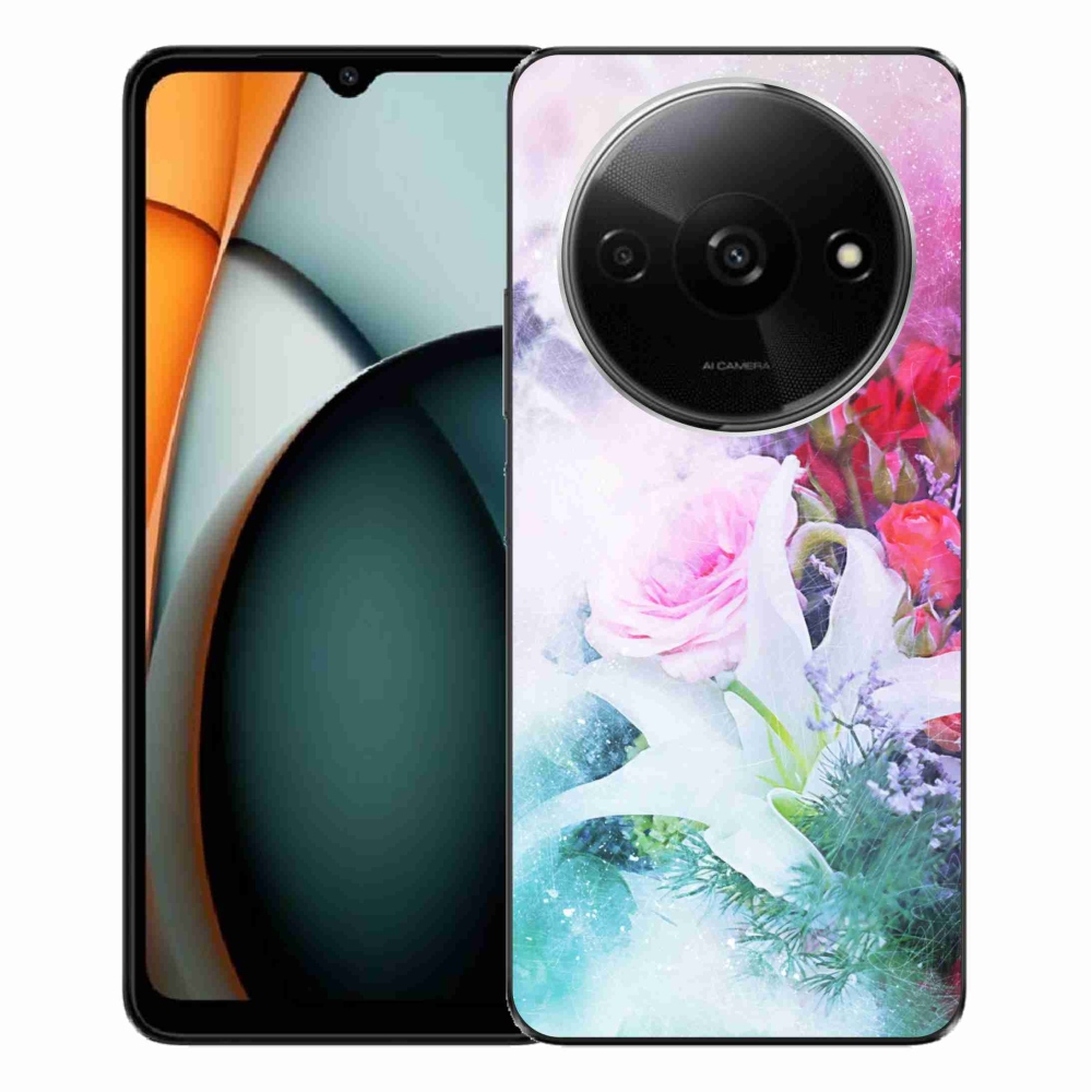 Gelový kryt mmCase na Xiaomi Redmi A3 - květiny 4