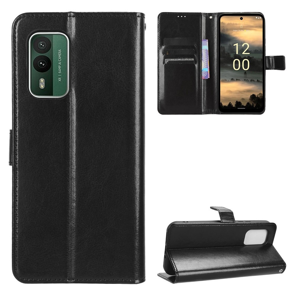 Horse knížkové pouzdro na Nokia XR21 - černé