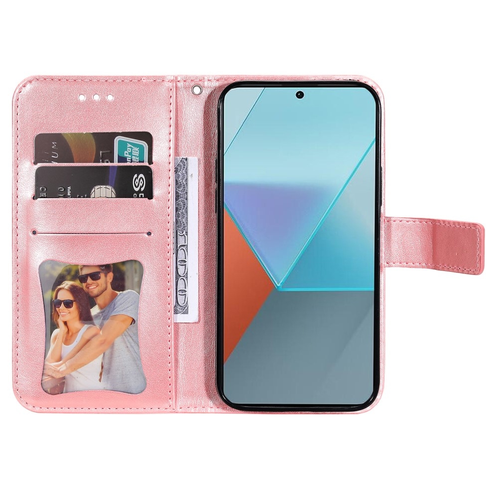 Mandala knížkové pouzdro na Xiaomi Redmi Note 13 Pro 5G/Poco X6 5G - růžové