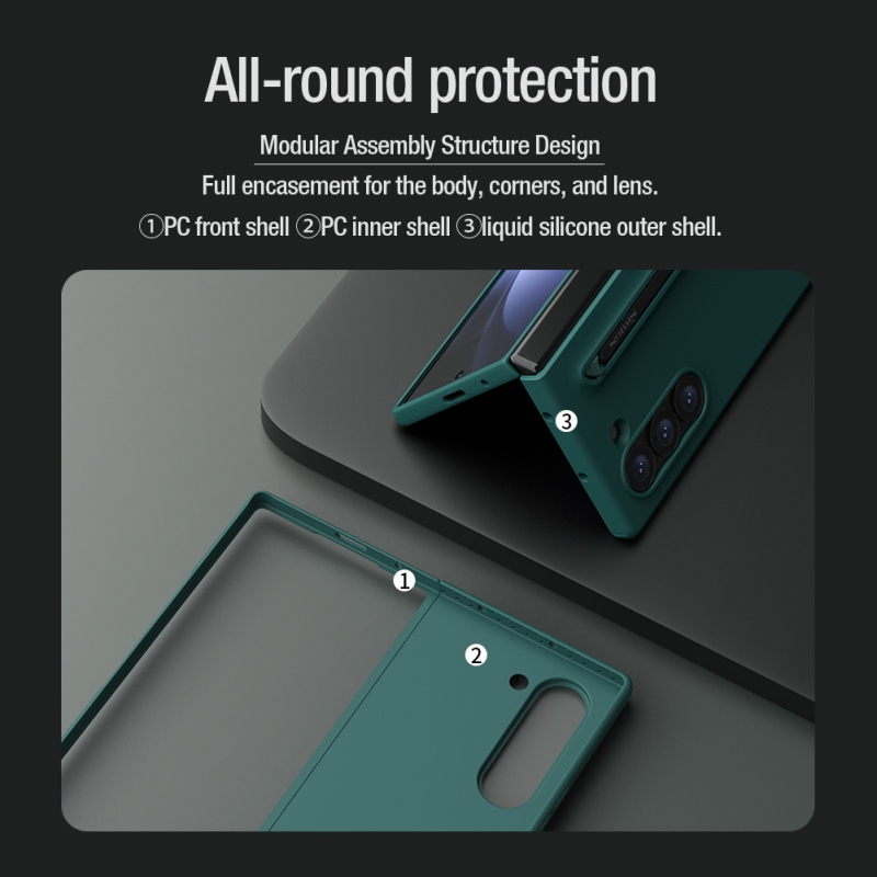 Nillkin Flex Pure Fold S Pen Kryt pro Samsung Galaxy Z Fold 6 Black