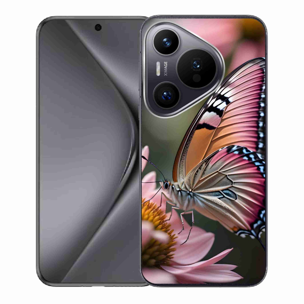 Gelový kryt mmCase na Huawei Pura 70 - barevný motýl