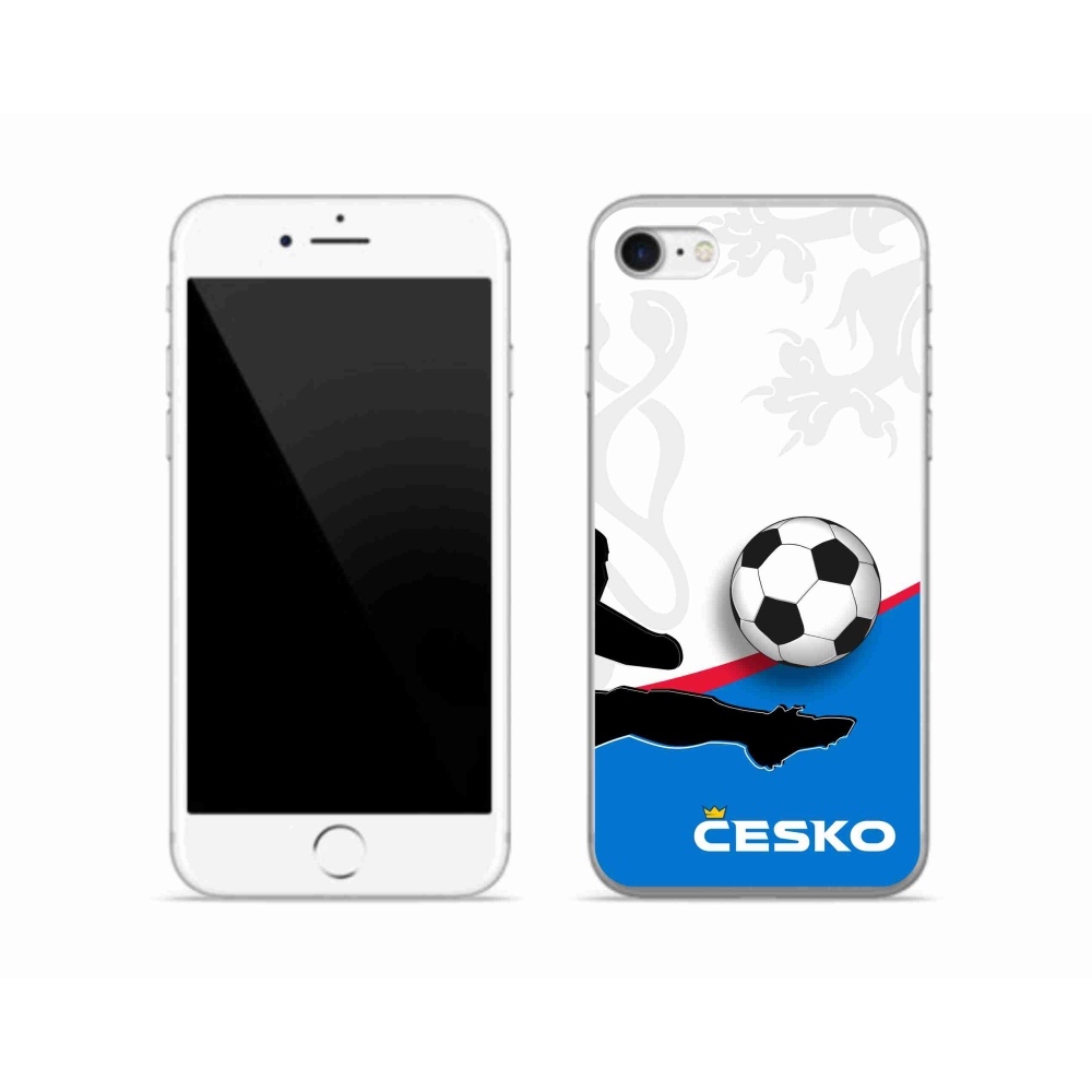 Gelový kryt mmCase na iPhone SE (2022) - fotbal Česko 3