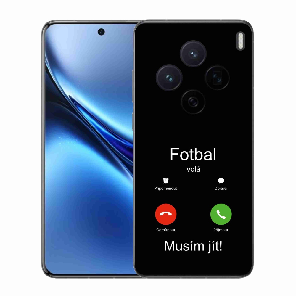 Gelový kryt mmCase na Vivo X200 5G - fotbal volá černé pozadí