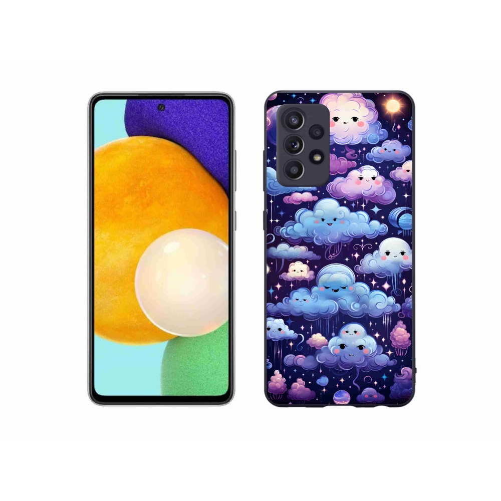 Gelový kryt mmCase na Samsung Galaxy A52/A52 5G - mráčky