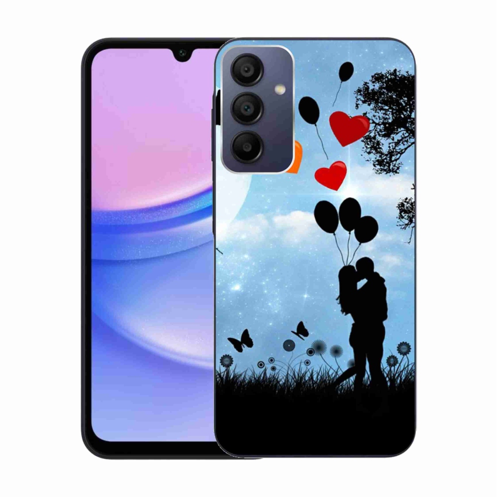 Gelový obal mmCase na Samsung Galaxy A15 4G/5G - zamilovaný pár