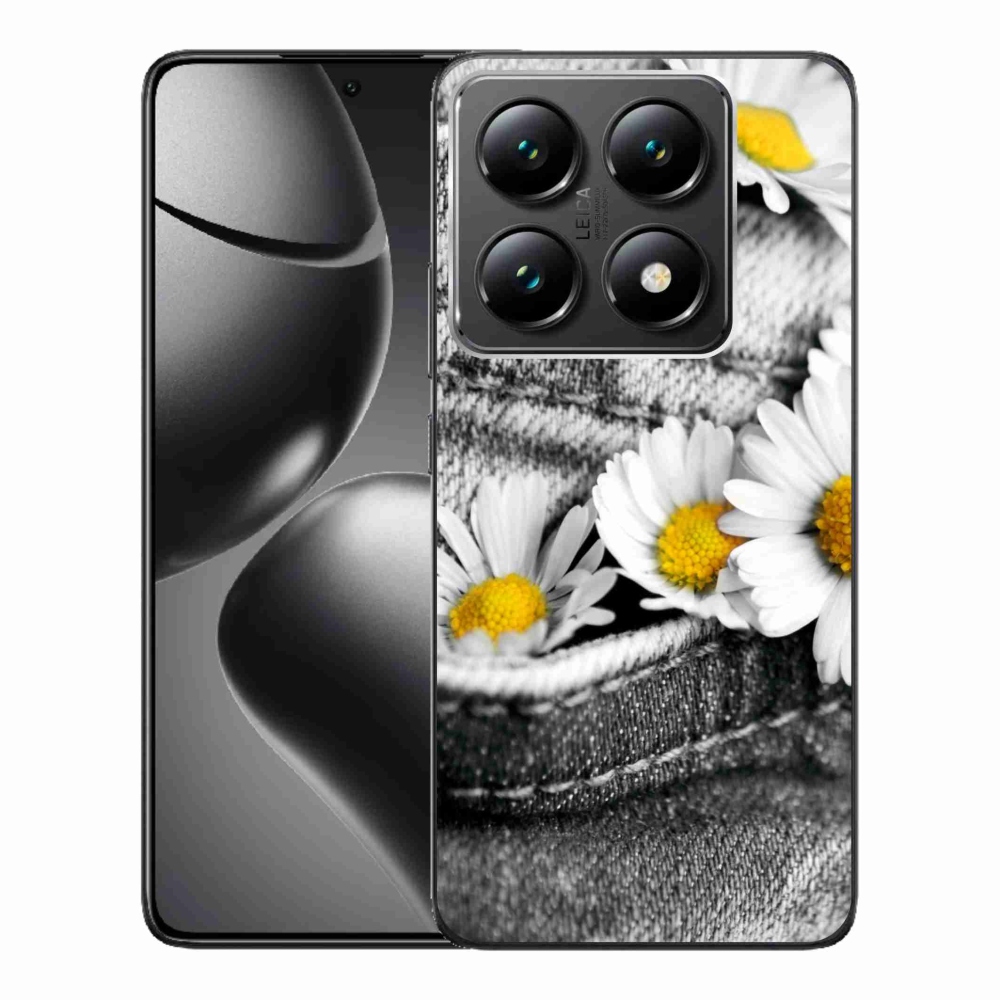 Gelový kryt mmCase na Xiaomi 14T Pro - kopretiny