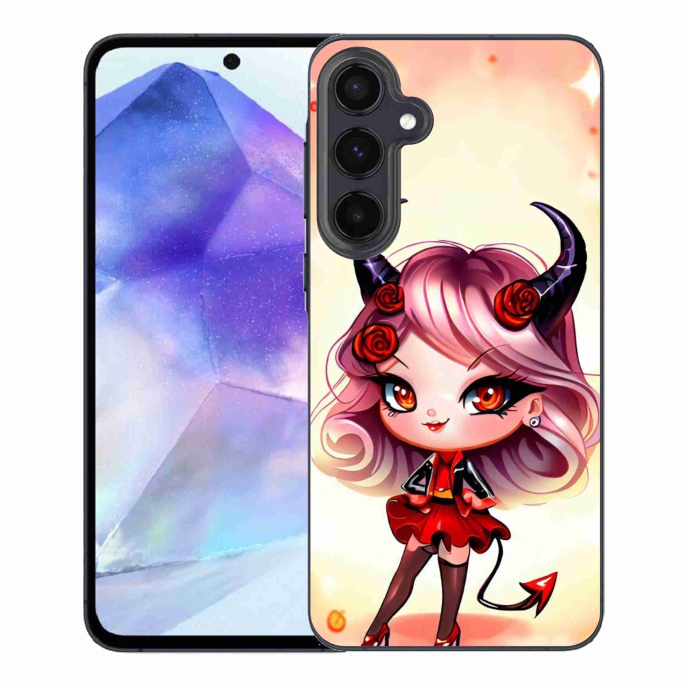 Gelový kryt mmCase na Samsung Galaxy A55 5G - kreslená čertice
