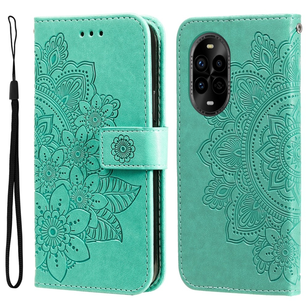 Mandala knížkové pouzdro na Huawei Nova 13 Pro 5G - modrozelené