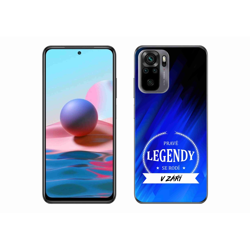 Gelový kryt mmCase na Xiaomi Redmi Note 10 4G - legendy v září modré pozadí