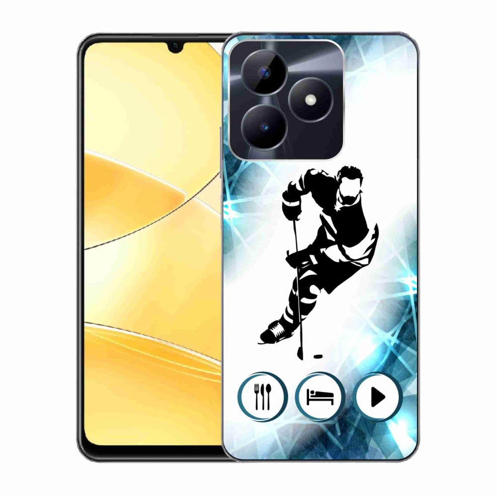 Gelový kryt mmCase na Realme C51/C53 - hokej 1