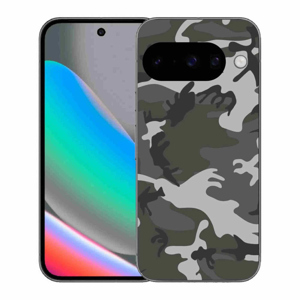 Gelový kryt mmCase na Google Pixel 10 - maskáčový vzor