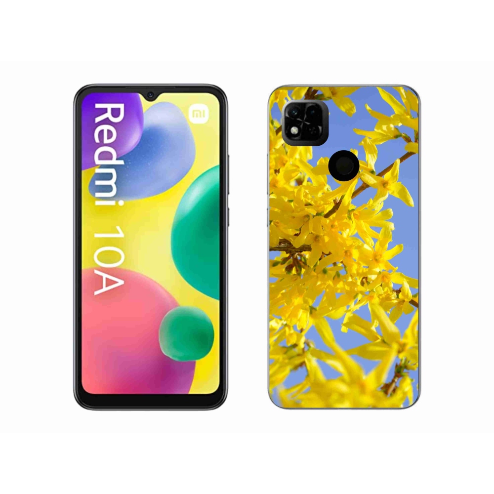 Gelový kryt mmCase na Xiaomi Redmi 10A - žluté květy