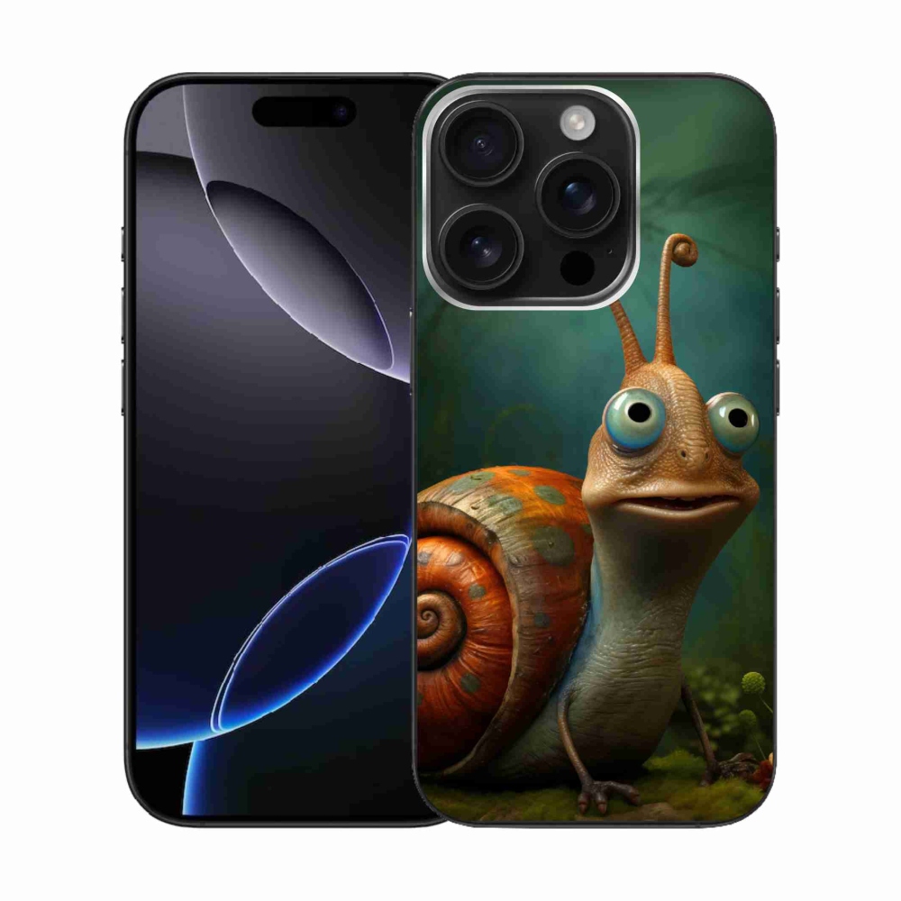 Gelový kryt mmCase na iPhone 16 Pro - šnek