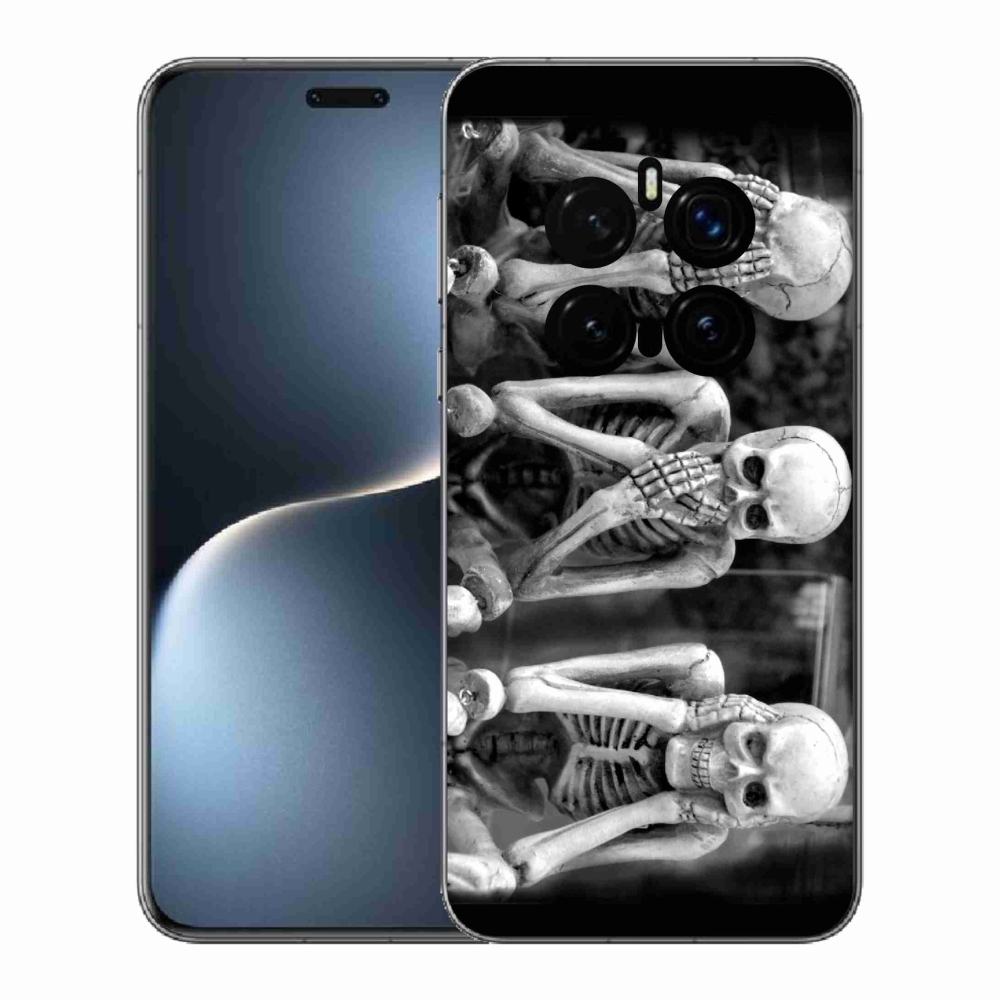 Gelový kryt mmCase na Honor Magic 7 Pro 5G - kostlivci