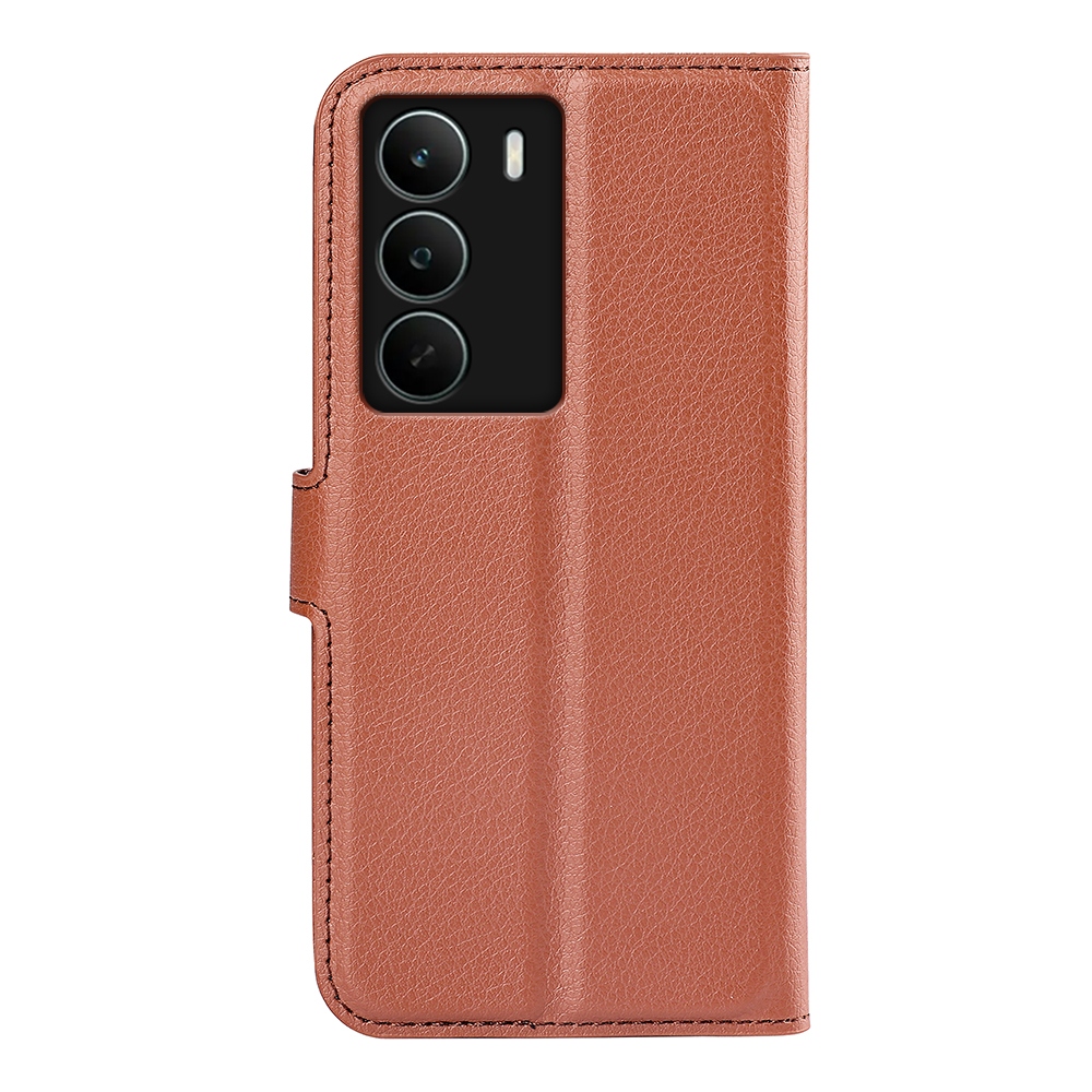 Litchi knížkové pouzdro na Realme C71 - hnědé