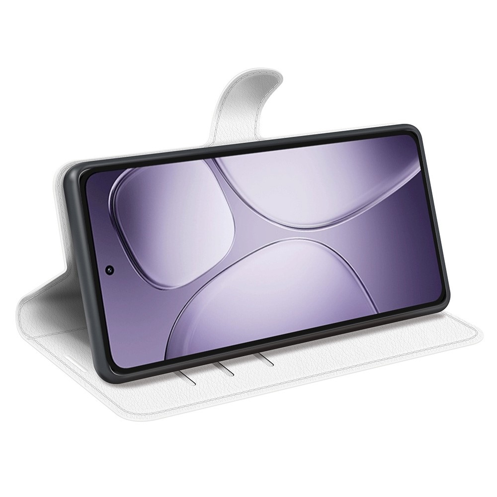 Litchi knížkové pouzdro na Xiaomi 14T Pro - bílé