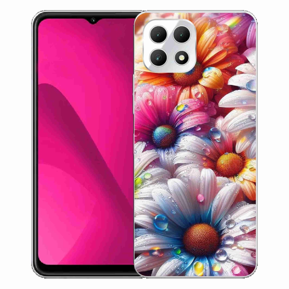Gelový kryt mmCase na T-Mobile T Phone 2 - barevné kopretiny