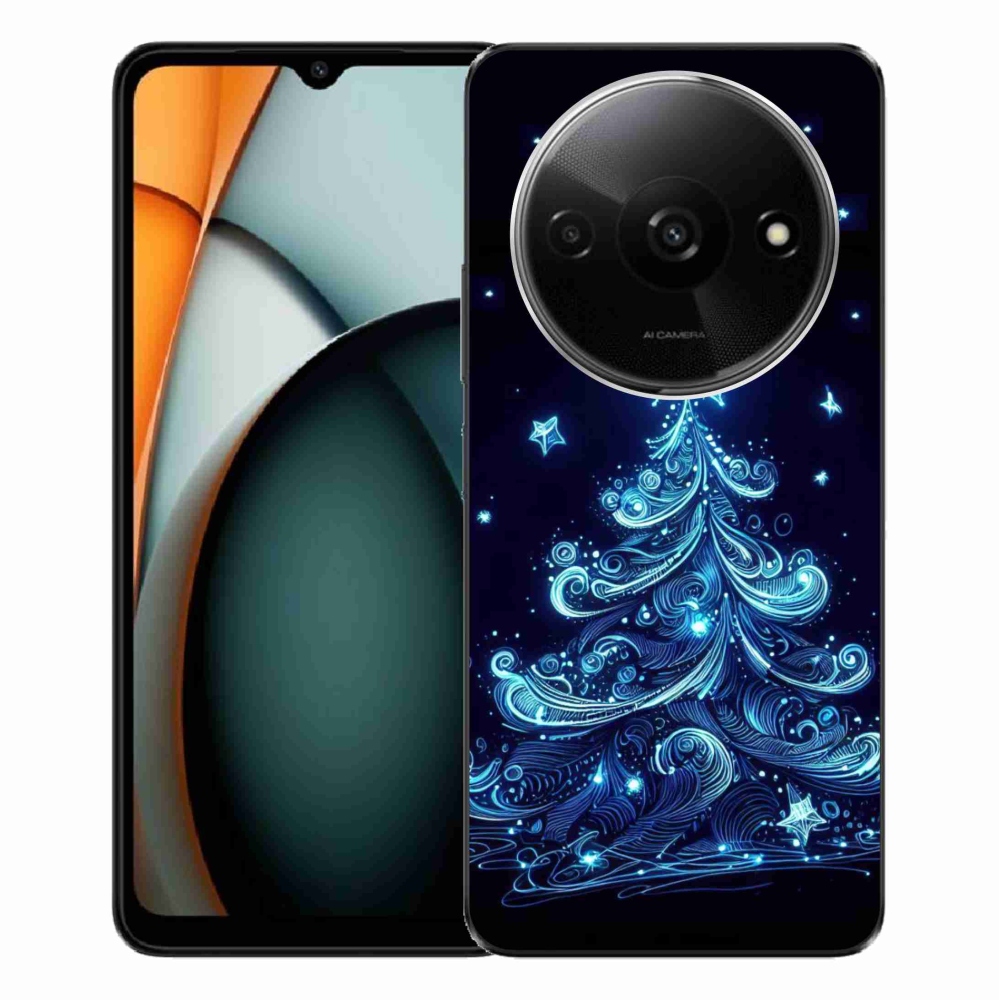 Gelový kryt mmCase na Xiaomi Redmi A3 - neonový vánoční stromek 4