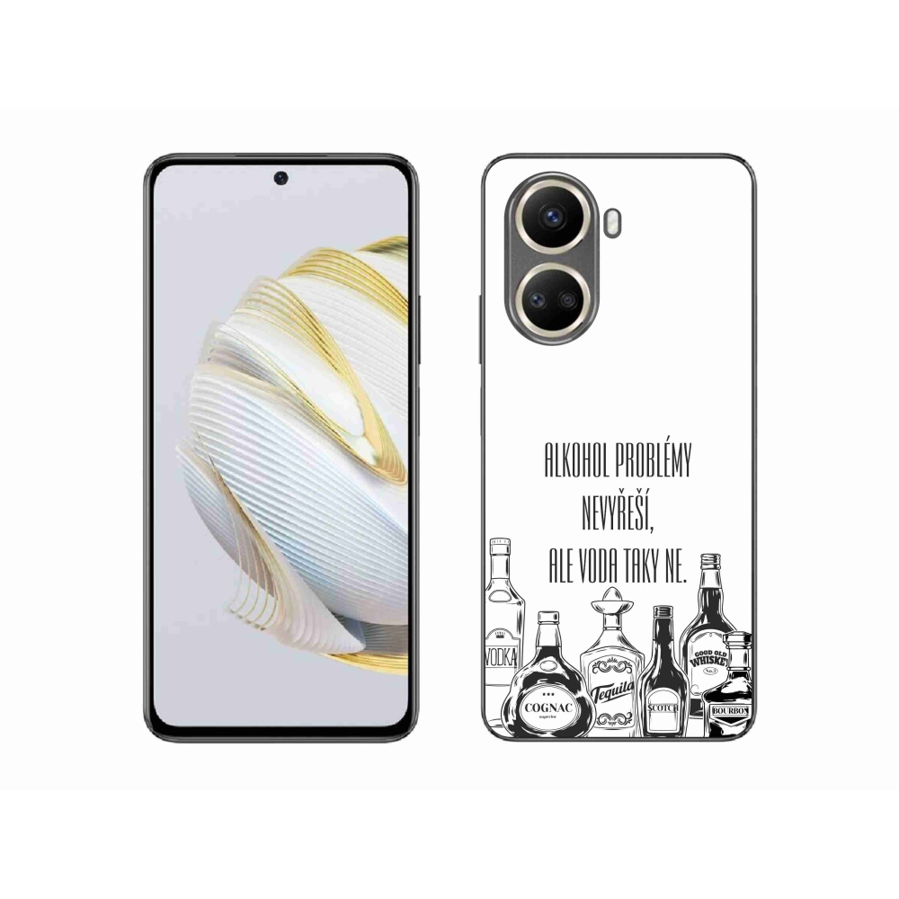 Gelový kryt mmCase na Huawei Nova 10 SE - vtipný text bílé pozadí