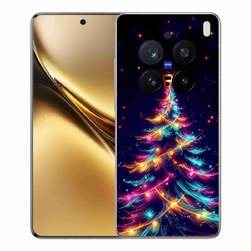 Gelový kryt mmCase na Vivo X200 Pro 5G - neonový vánoční stromek