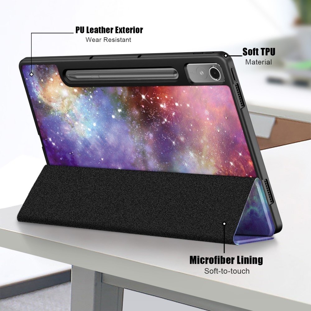 Patte chytré zavírací pouzdro na tablet Lenovo Tab P12 - vesmír