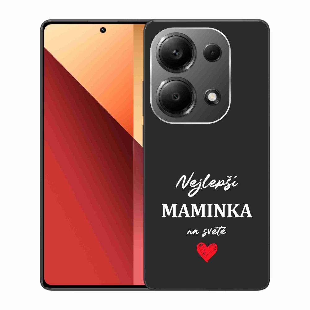 Gelový kryt mmCase na Xiaomi Redmi Note 13 Pro 4G/Poco M6 Pro  - nejlepší maminka 1 černé pozadí