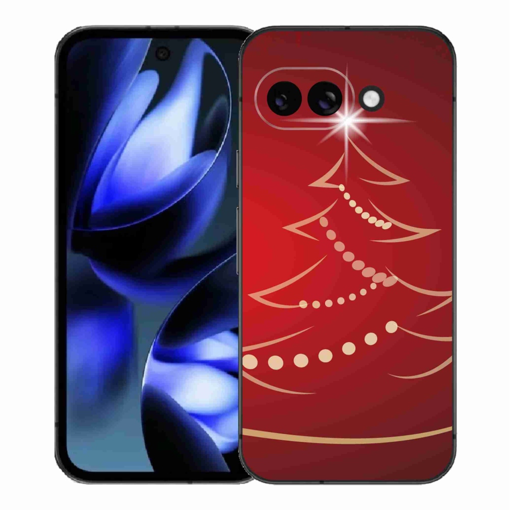 Gelový kryt mmCase na Google Pixel 9a - kreslený vánoční stromek