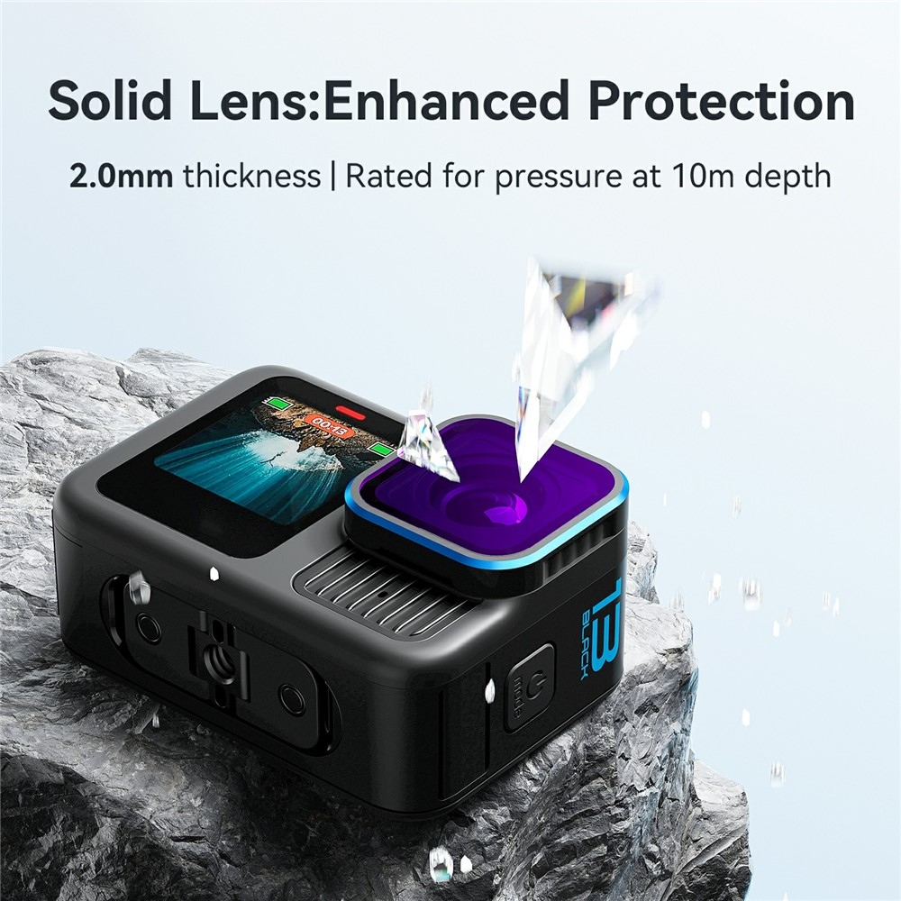 AMAGISN potápěčský filtr světle červený pro GoPro Hero 13/12/11/11 Mini/10/9