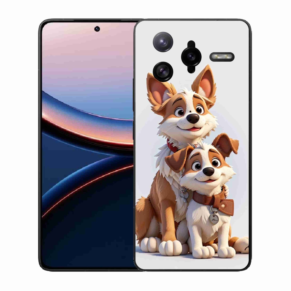 Gelový kryt mmCase na Xiaomi Poco F7 Ultra - kreslení psi