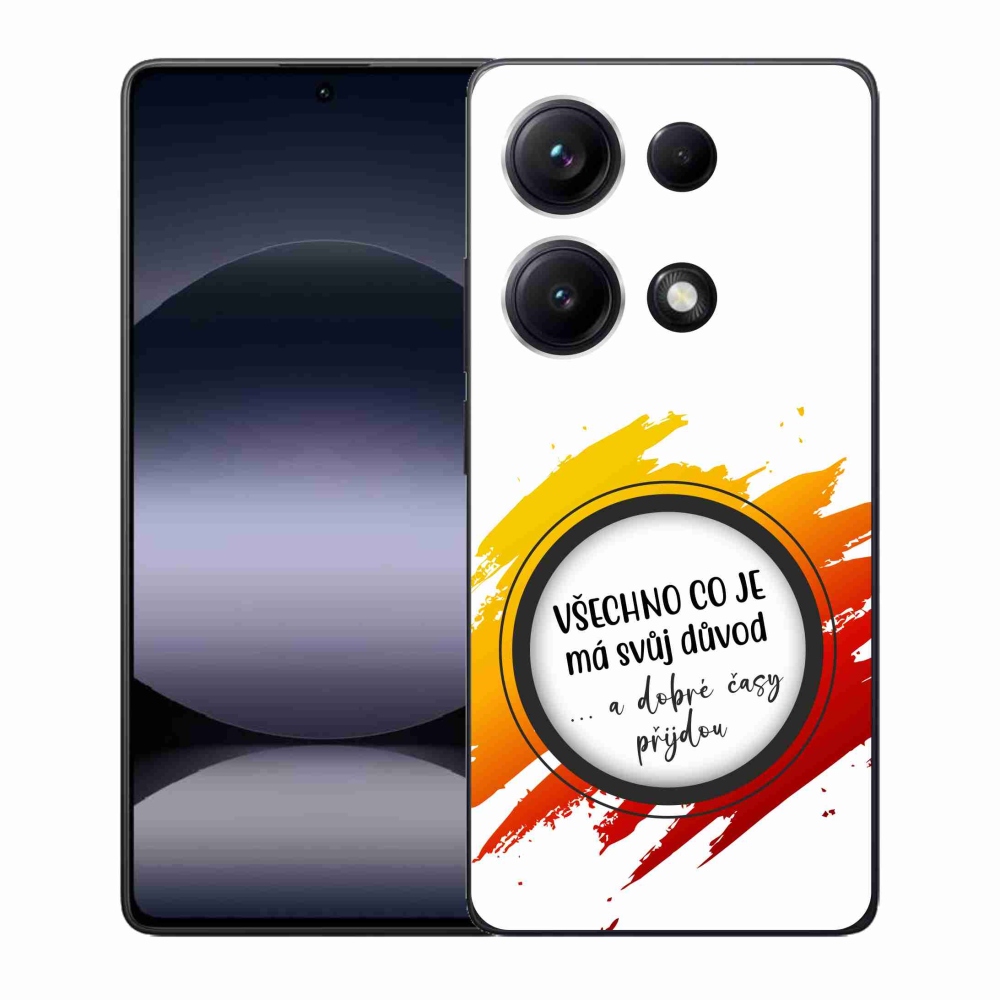 Gelový kryt mmCase na Xiaomi Redmi Note 14S - citát 3 bílé pozadí
