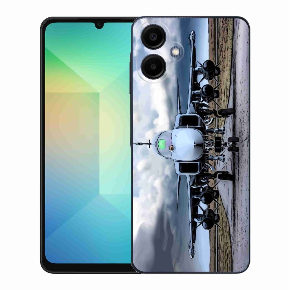 Gelový kryt mmCase na Samsung Galaxy A06 4G - vojenské letadlo