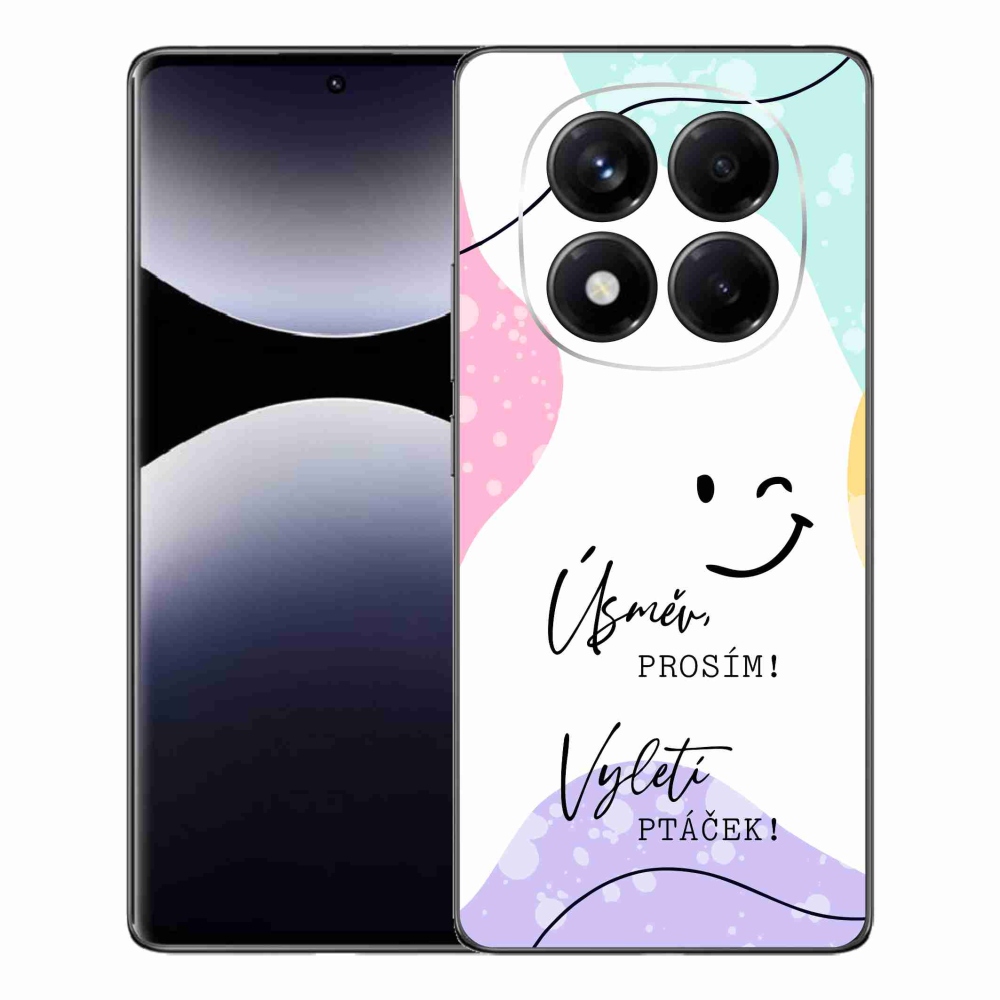 Gelový kryt mmCase na Xiaomi Redmi Note 14 Pro - vtipný text 4 bílé pozadí
