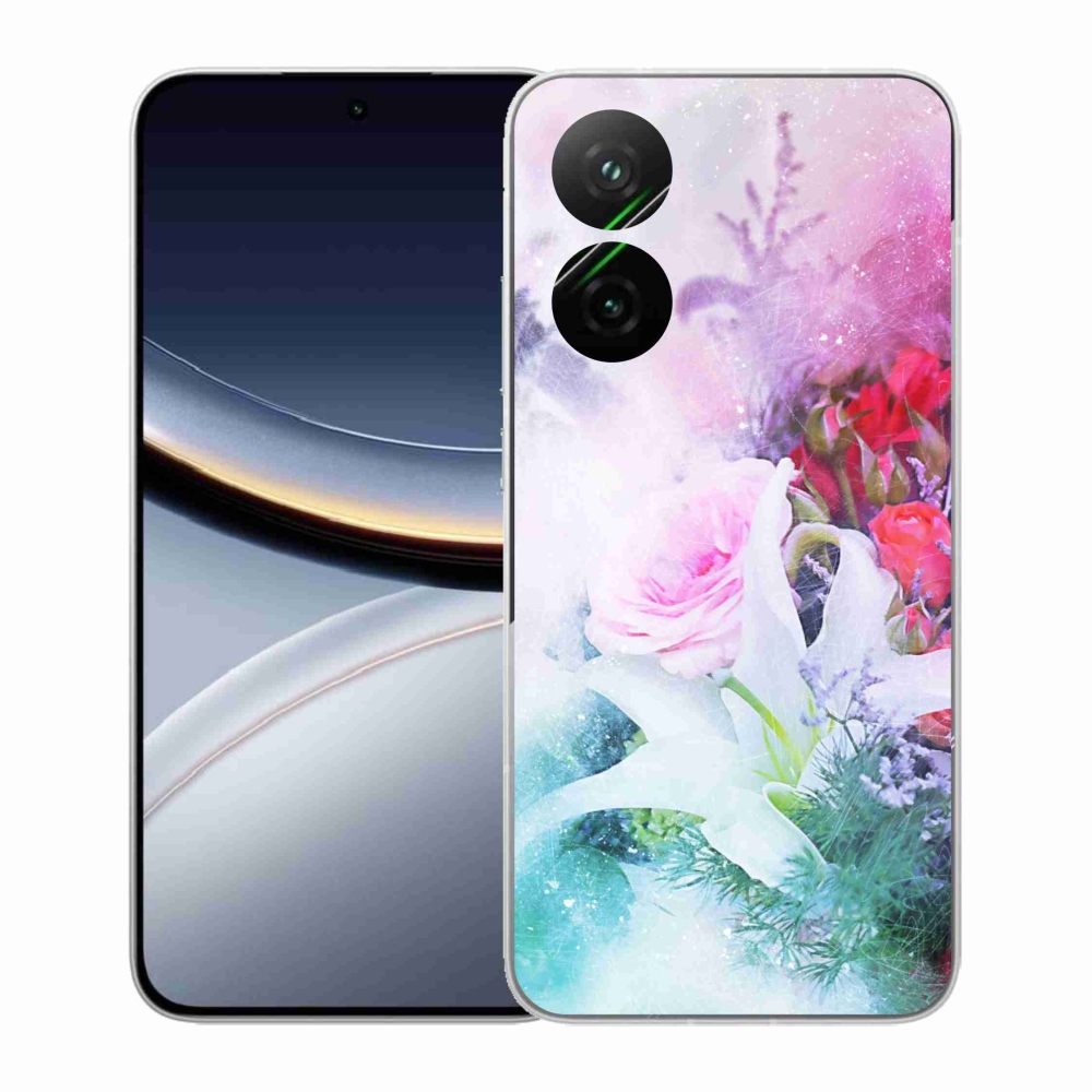 Gelový kryt mmCase na Xiaomi Poco F7 5G - květiny 4