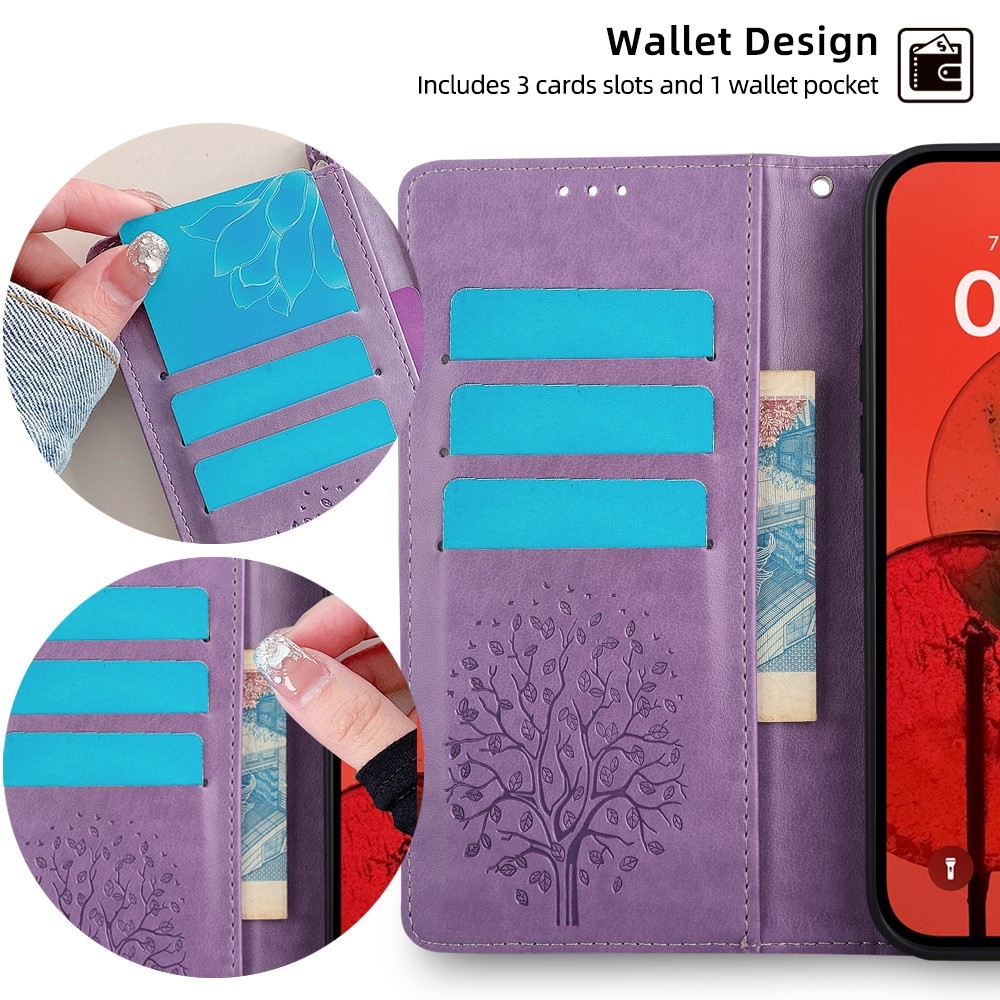Tree knížkové pouzdro na Huawei Nova 12i - světlefialové