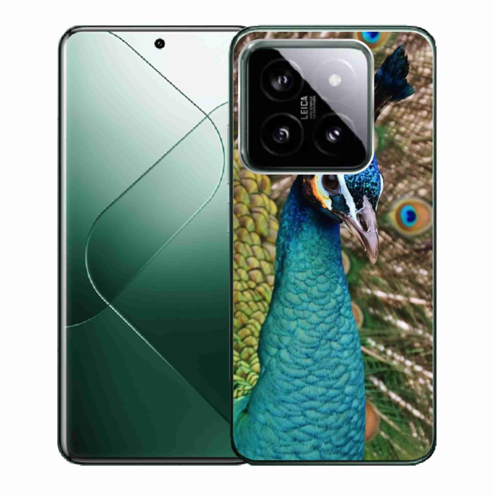Gelový kryt mmCase na Xiaomi 14 - páv