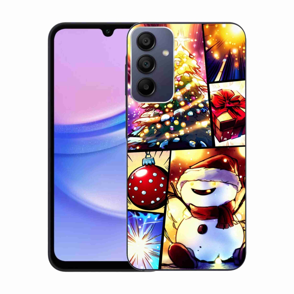 Gelový kryt mmCase na Samsung Galaxy A15 4G/5G - vánoční motivy 1