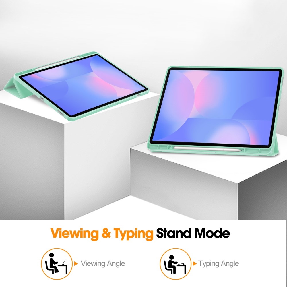 Cases chytré zavírací pouzdro na Samsung Galaxy Tab S10 FE+ - světlezelené