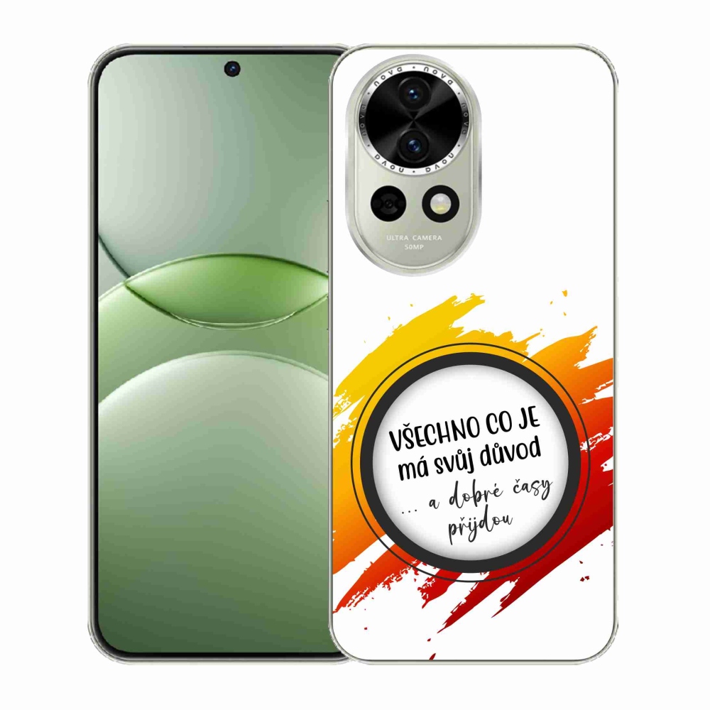Gelový kryt mmCase na Huawei Nova 13 5G - citát 3 bílé pozadí