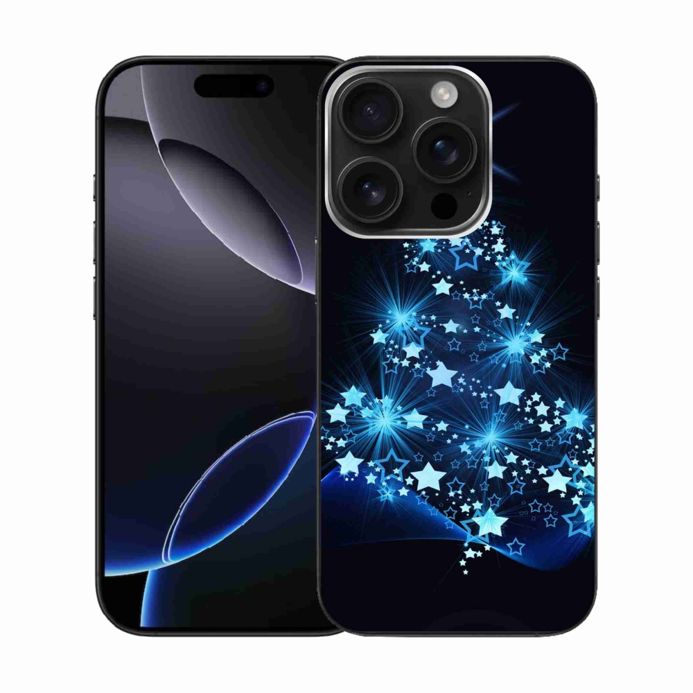 Gelový kryt mmCase na iPhone 16 Pro - vánoční stromek