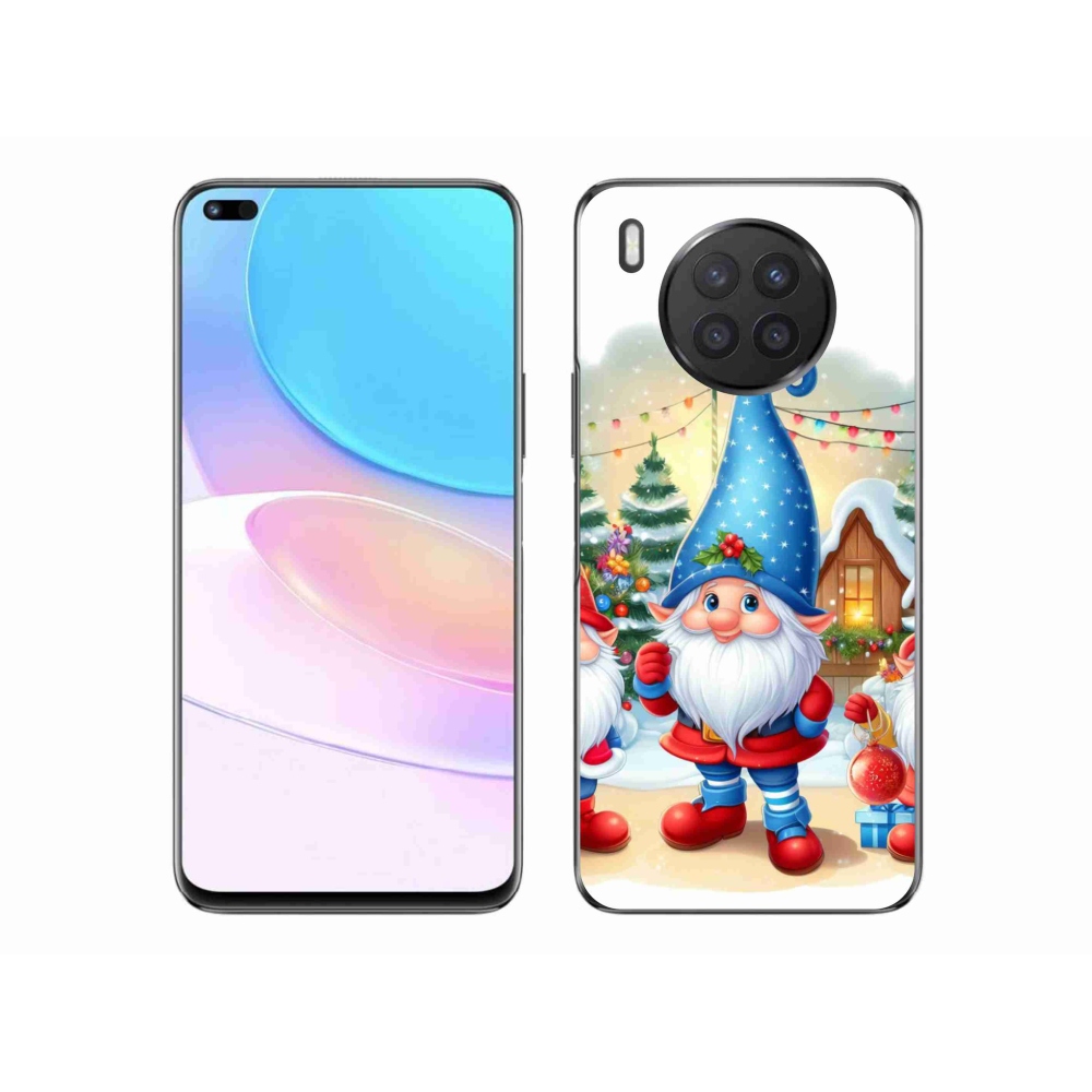 Gelový kryt mmCase na Huawei Nova 8i - vánoční skřítci