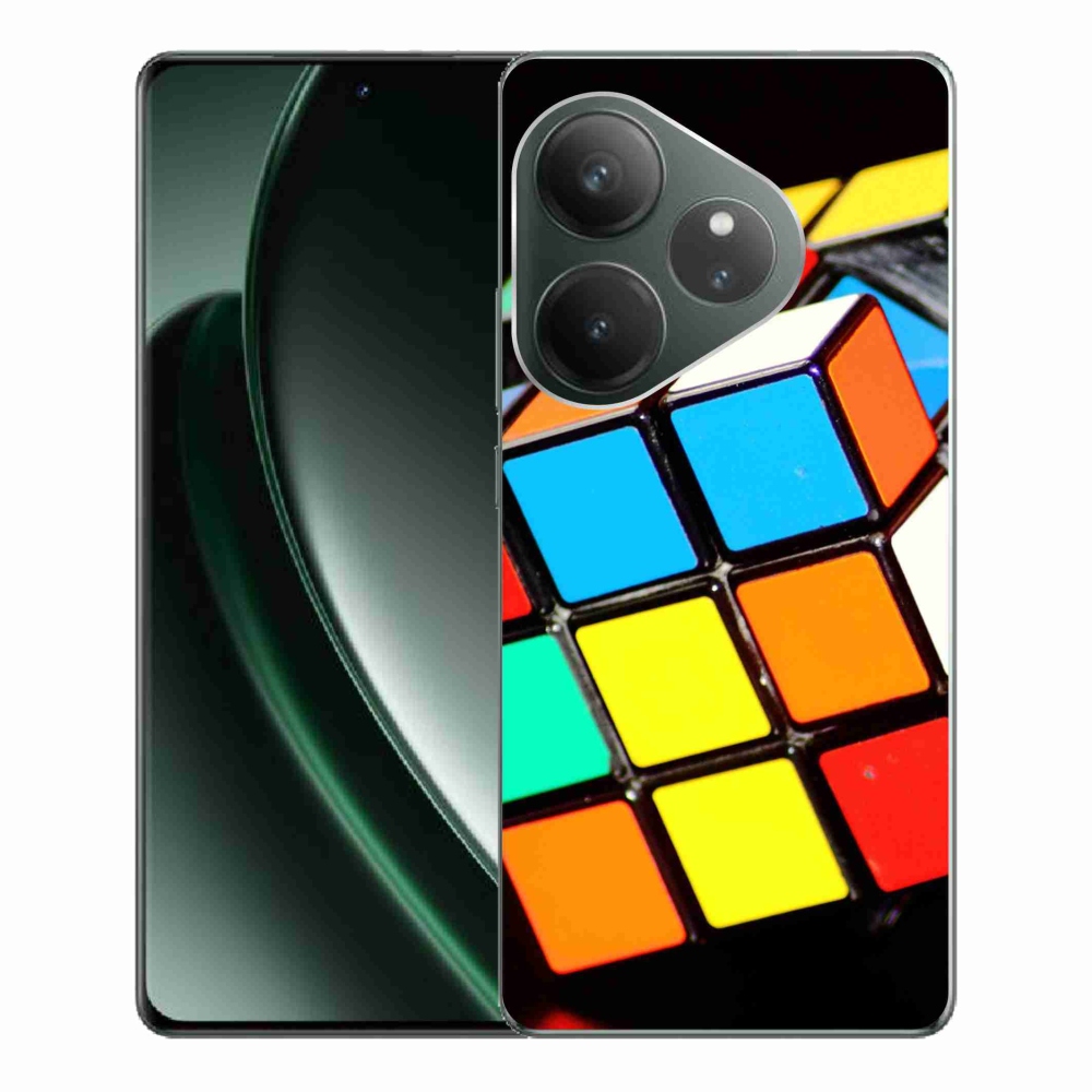 Gelový obal mmCase na Realme GT 6 5G/GT 6T 5G - rubikova kostka