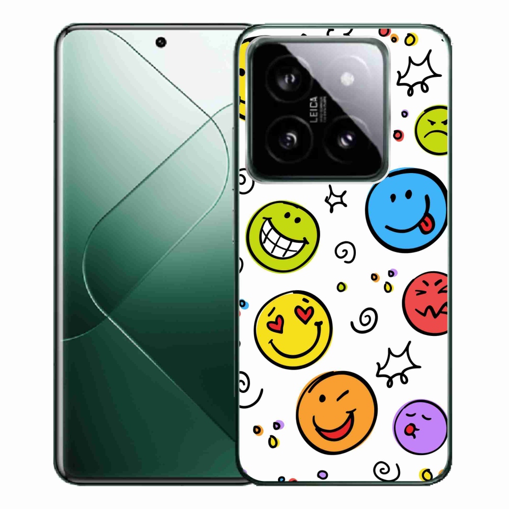 Gelový kryt mmCase na Xiaomi 14 Pro - smajlíci